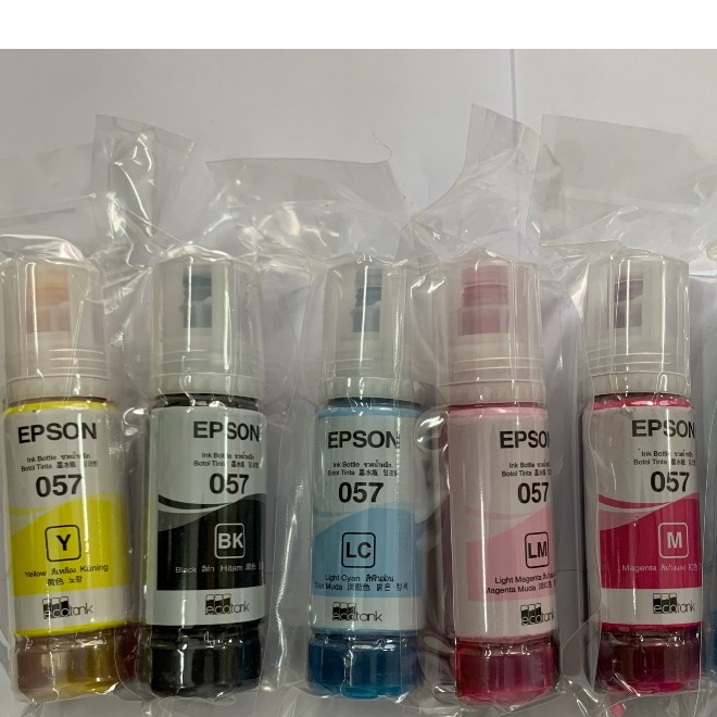 Mực Epson 057Refill- Epson L8050/ 18050 hàng nhập máy in màu đen xanh đỏ vàng xanh nhạt đỏ nhạt