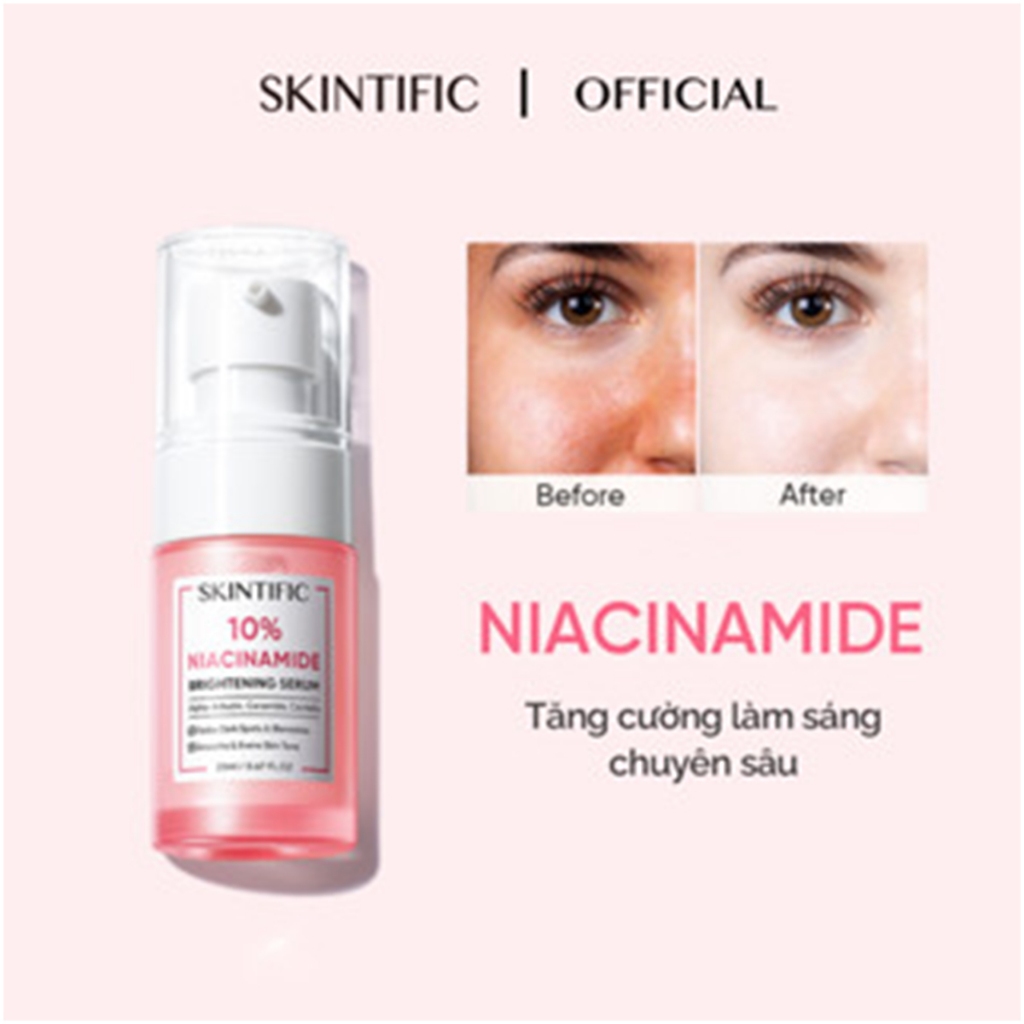[Mua 1 Bộ Tặng Quà] Serum Trắng Da Niacinamide Skintific 20Ml