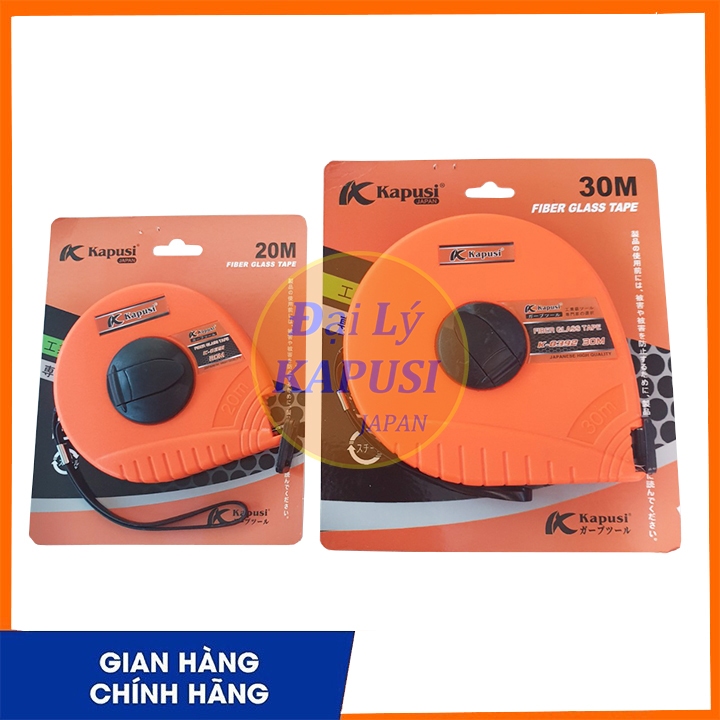 Thước Dây 20m-30m-50m Vỉ Cam Tốt Kapusi - Hàng Cao Cấp