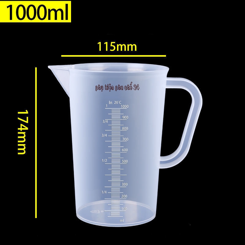 Ca Đong 1000ml Có Vạch Chia Định Mức|Ca 1l