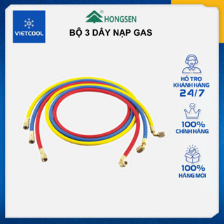 Bộ 3 dây nạp gas Hongsen HS-336 HS-372 cho gas R22 1/4*1/4