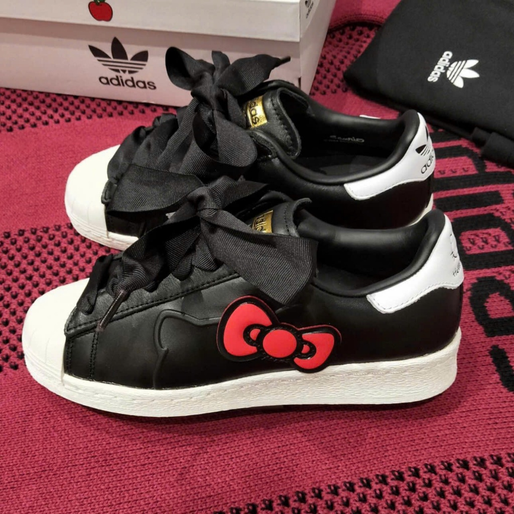 Giày Thể Thao Adi.das Superstar x Hello Kitty ’50th Anni.versary’ IF439999,Sò Hello Kitty Đen Full