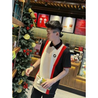 Áo Polo Nam GC Phối Màu Sọc Boi Phố, Áo Polo Nam Chất Liệu Cotton Xịn Xò