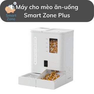 Smart Zone Plus - Máy cho mèo ăn tự động, Máy nhả hạt cho chó kết hợp máy uống nước Camera DuDu Pet