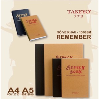 [HutaArt] Sổ Vẽ Sketchbook A5 / A4(120 tờ) Vẽ Phác Thảo Potentate / Takeyo