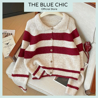 Áo Len Nữ Cardigan Satoshi Phong Cách Hàn Quốc Cổ Bẻ Trẻ Trung, Thời Trang Mùa Đông Ấm Áp Bluechic