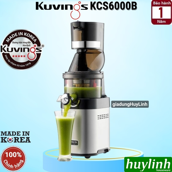 Máy ép trái cây chậm Kuvings KCS6000B [Tên cũ Kuvings CS600] Chef - Made in Hàn Quốc