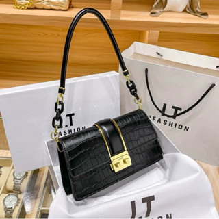 Túi xách nữ khóa 2 mắt đeo chéo xách tay đẹp màu trắng đen đi tiệc , túi sách nữ cho phụ nữ trung niên TX05