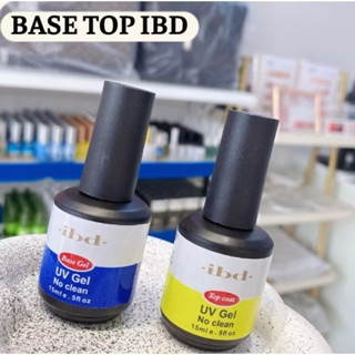  Base Top coat IBD - bộ đôi liên kết gel  phủ siêu bóng bền 