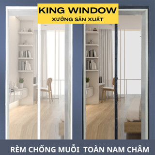 Rèm lưới chống muỗi nam châm cao cấp hút tự động rèm chống muỗi côn trùng bụi cửa sổ màn chống muỗi KINGWINDOW