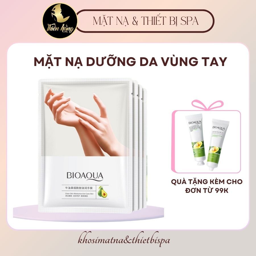 (Rẻ Vô Địch) mặt nạ dưỡng da tay Bioaqua Chính Hãng Chiết Xuất Dầu Bơ -Dưỡng Ẩm Dịu Nhẹ Cho Bàn Tay Khô Ráp