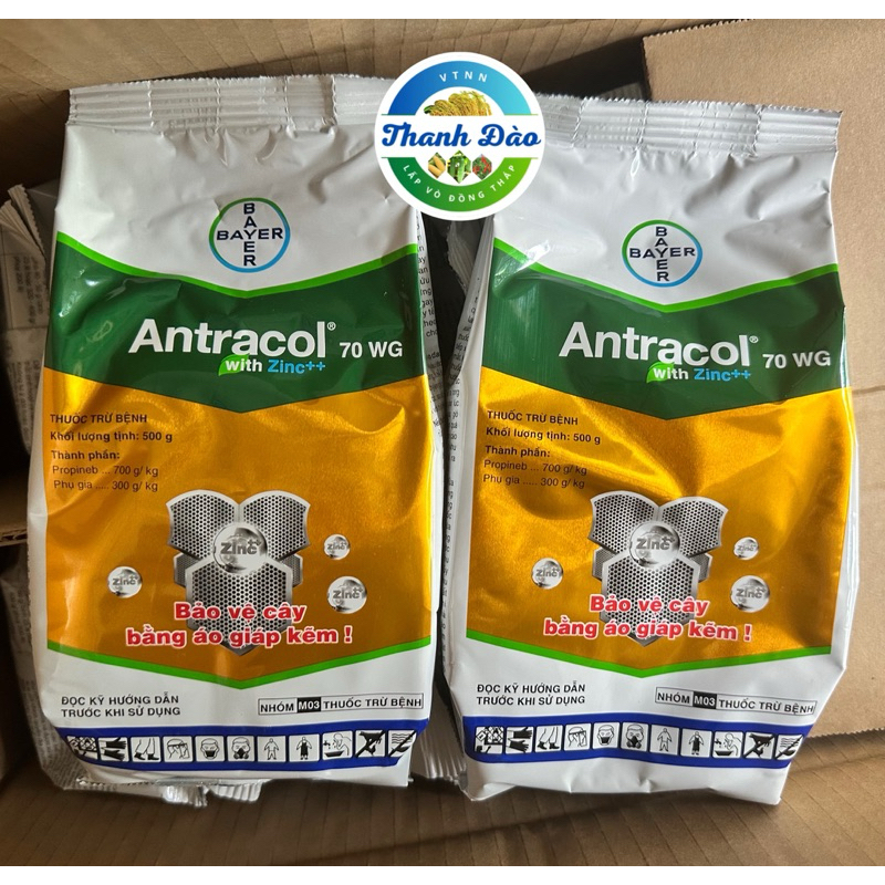 ANTRACOL CỐM 70WG gói 500g | Bảo vệ cây trồng bằng áo giáp kẽm| Bayer