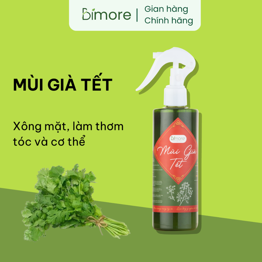 Xịt thơm MÙI GIÀ TẾT Bimore xông mặt, làm thơm tóc và cơ thể, thanh tẩy cơ thể