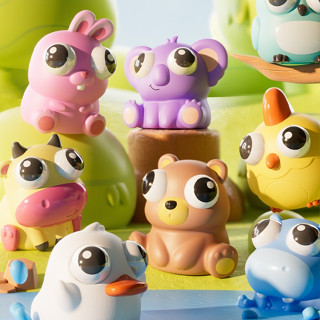 Đồ Chơi Nắn Bóp Động Vật Mắt Lồi Giúp Giảm Căng Thẳng Xả Stress 89065