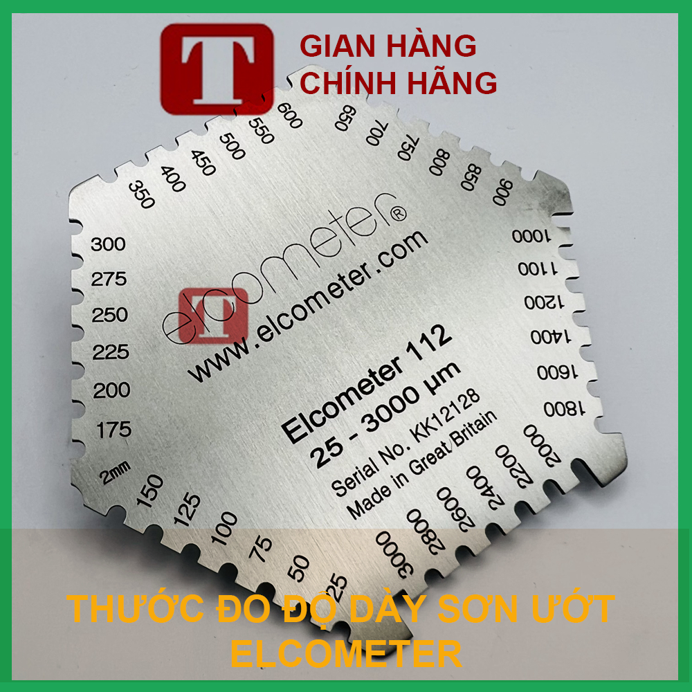 Thước đo độ dày sơn ướt độ dày thang đo 25-3000um hãng Elcometer