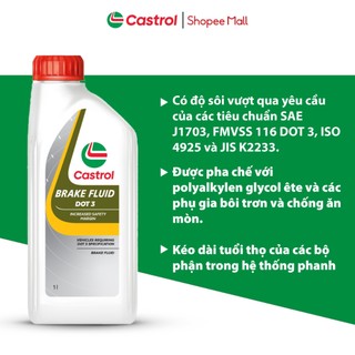 Dầu thắng/ phanh Castrol BRAKE FLUID DOT 3 (1L)