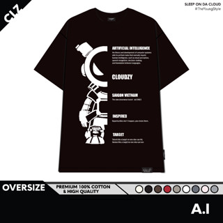 Áo phông nam nữ basic tay lỡ thun local brand chính hãng unisex form rộng cổ tròn oversize 100% cotton CLOUDZY AT AI