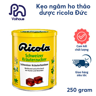 Date T2/2028 Kẹo Ngậm Ho Thảo Dược Loại Có Đường Ricola Original Herb Hàng Nhập Khẩu Đức Hộp 250gram 180 Viên