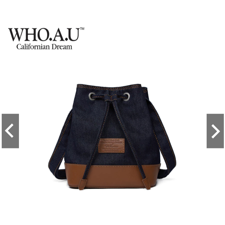 Túi Whoau Denim Bucket Bag chính hãng newtag