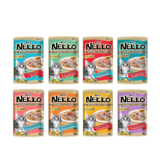 Nekko pate mèo 70g Thức ăn ướt pate cho mèo đủ vị