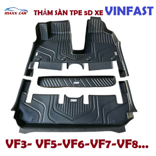Thảm lót sàn MAXXCAR cho xe VINFAST VF3, VF5, VF6, VF7...nhựa TPE đúc nguyên khối 5D tràn viền cao cấp
