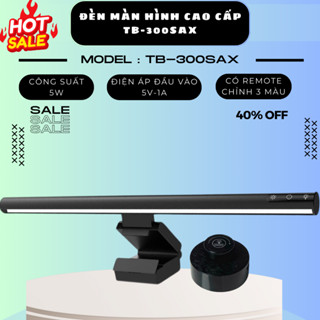 Thanh Đèn LED Gắn Màn Hình Máy Tính PC Có Remote Cảm Ứng 3 Màu Ánh Sáng Hợp Kim Nhôm Cao Cấp