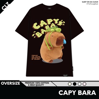 Áo thun tay lỡ nữ nam unisex phông basic Cloudzy local brand trắng form rộng teen cotton cổ tròn oversize AT CAPY BARA