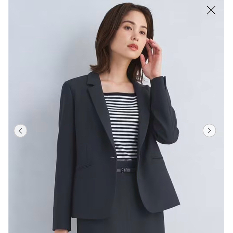 (Góc Pass) Áo Suit Đen Co Giãn Nhật United Arrows