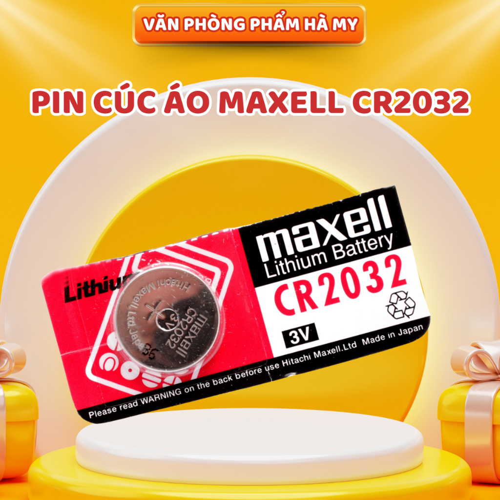 Combo 2/5 Viên Pin Cúc Áo Maxell Lithium CR2032 - 3V