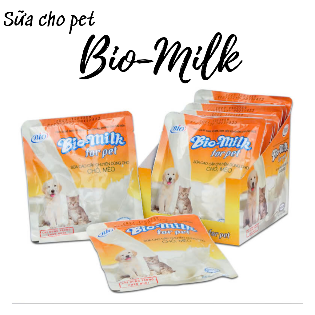 Sữa bột Bio Milk cho chó mèo gói 100g