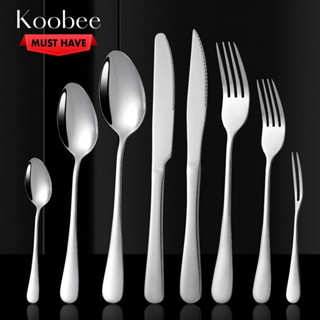 Bộ Dụng Cụ Bàn Ăn Dao Thìa Nĩa Nhiều Kích Cỡ KOOBEE – Inox Cao Cấp, Sang Trọng, Chống Gỉ