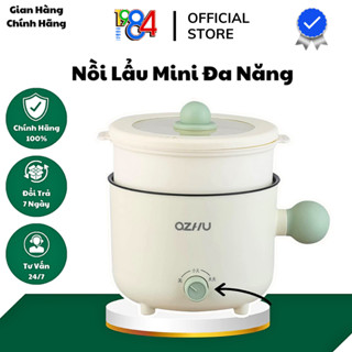 Nồi lẩu điện đa năng mini dung tích 1,8L nồi lẩu mini đa năng kèm khay hấp chống dính