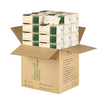 Giấy ăn gấu trúc YCOOL Choice ES-50.5 Thùng 30 gói 300 tờ - Hàng chính hãng cao cấp