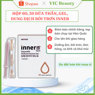 Hộp 60 ống Gel Inner đũa thần inner gel bôi trơn phụ khoa chính hãng se khít làm hồng vùng kín