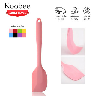  Phới Trộn Bột Silicon Cán Đúc Liền Chịu Nhiệt Cao Cấp KOOBEE - Spatula Dùng Đánh Bột Vét Kem Đảo Lật Thức Ăn  PKB03  