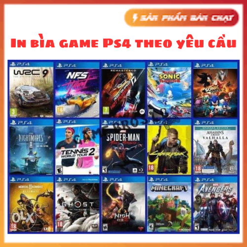 Bìa game Ps2, Ps3, Ps4 theo yêu cầu (Ps4 Cover Art)