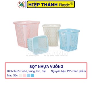 Sọt Nhựa Vuông, Sọt Rác Vuông Dùng Trong Gia Đình, Nơi Làm Việc, Quán Ăn - Nhựa Hiệp Thành