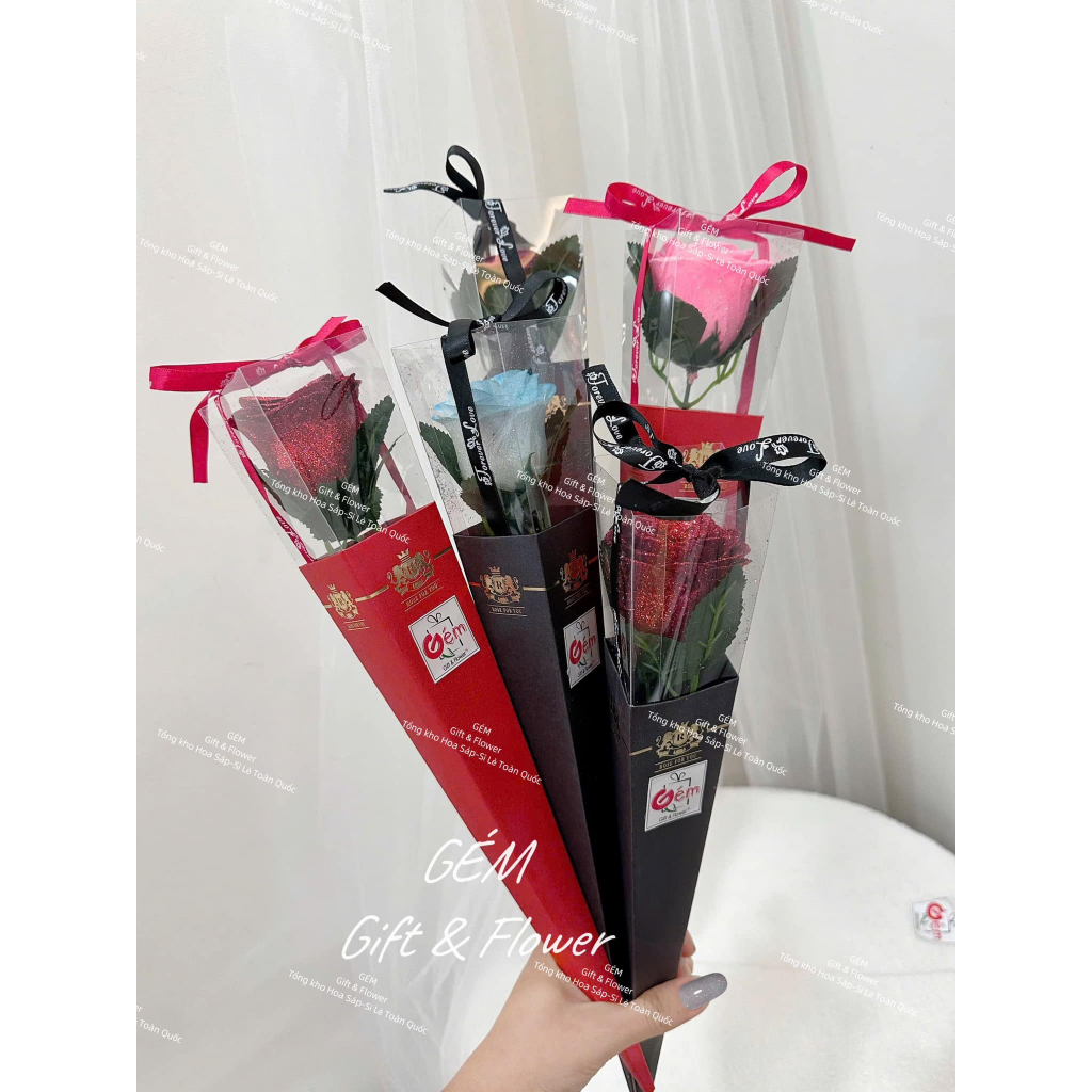 [Hoả tốc] - Hoa Kim Tuyến - Hộp hoa 1 bông kim tuyến - Hộp hoa 1 bông.. Hộp hoa quà tặng.