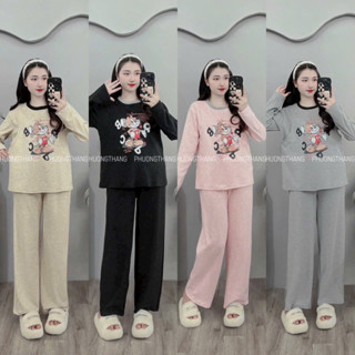 Bộ bầu thu đông thời trang, phối màu cực xinh trẻ trung, chất cotton mềm mịn đẹp - BD09