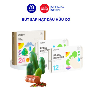 Màu sáp Lụa hạt Đậu Mideer Pease Crayons, Bút Sáp Màu Hữu Cơ An Toàn cho bé