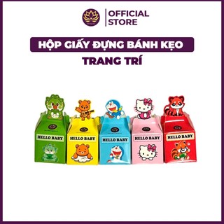 Hộp Quà Giấy Đựng Bánh Kẹo Trang Trí - Đồ Cúng Việt