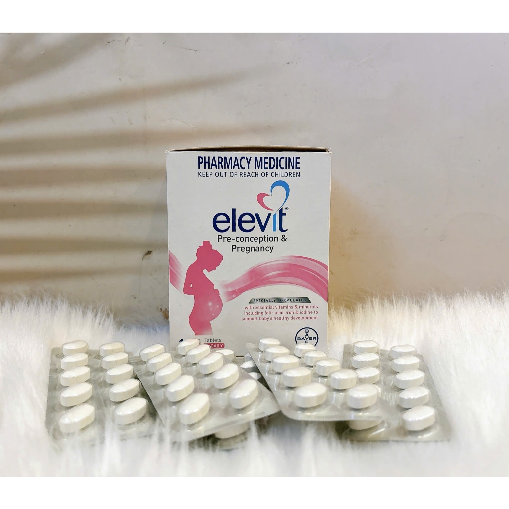 [HÀNG ÚC] Viên uống Elevit bầu/sau sinh 100v/60v.