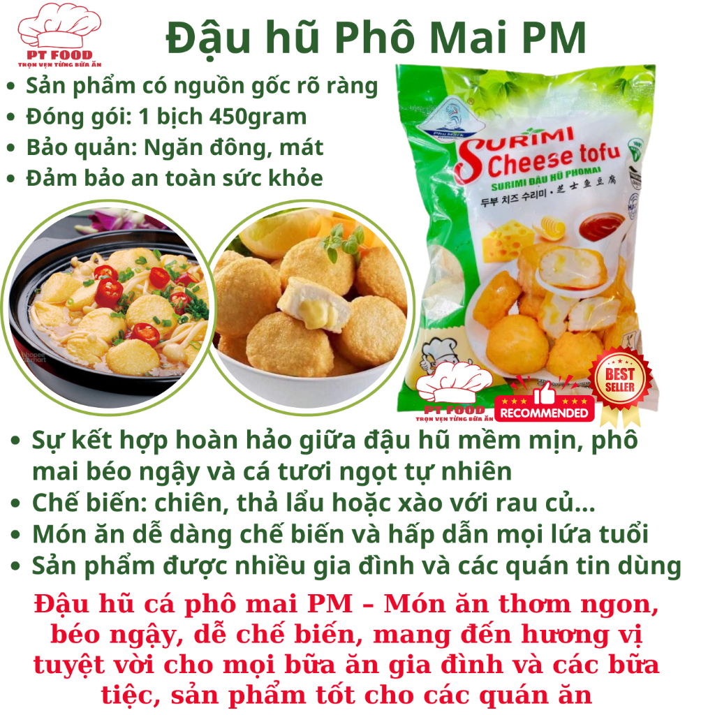 Đậu hũ cá phô mai Phú Mark [Giao Hỏa Tốc HCM]