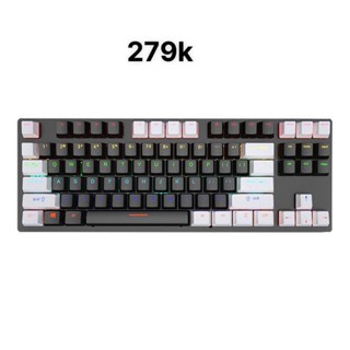 Bàn phím cơ K550 87 phím red switch led nhiều màu , chống nước có nhiều chế độ led