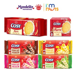 Bánh quế Cosy đủ vị 117g và Bánh quy sữa Cosy Marie 120g