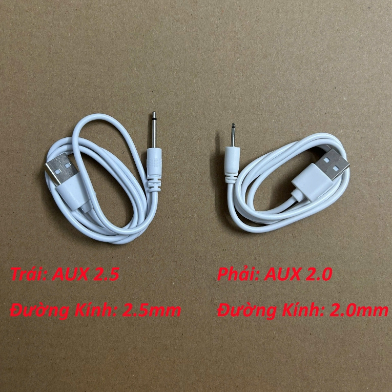 [2.5 AUX / 2.0 AUX Tùy Chọn]Cáp sạc nguồn USB đa năng USB sang AUX