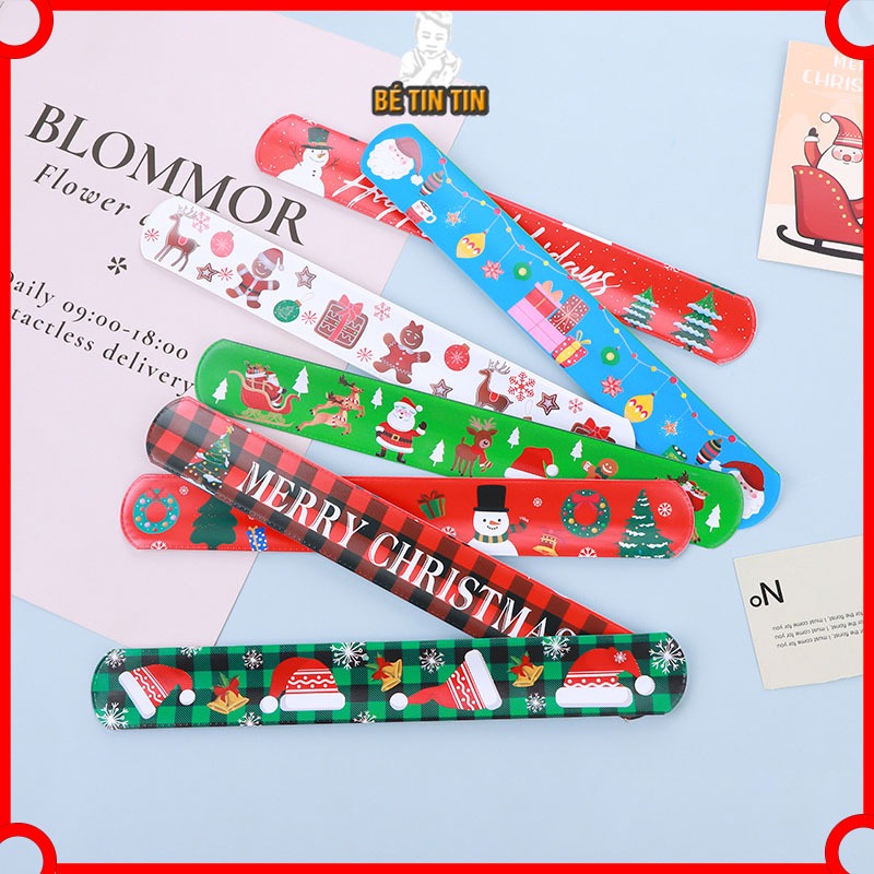 Combo Vòng Đập Tay Noel, Vòng Tay Đập Dẻo Noel Giáng Sinh