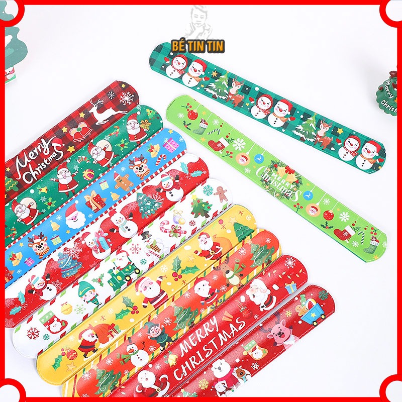 Combo Vòng Đập Tay Noel, Vòng Tay Đập Dẻo Noel Giáng Sinh
