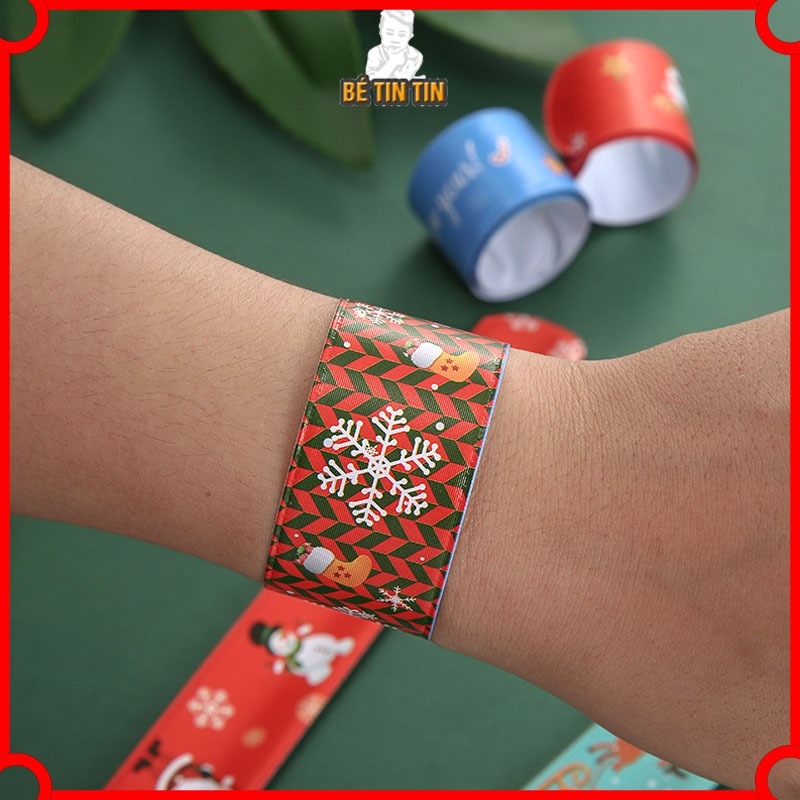Combo Vòng Đập Tay Noel, Vòng Tay Đập Dẻo Noel Giáng Sinh
