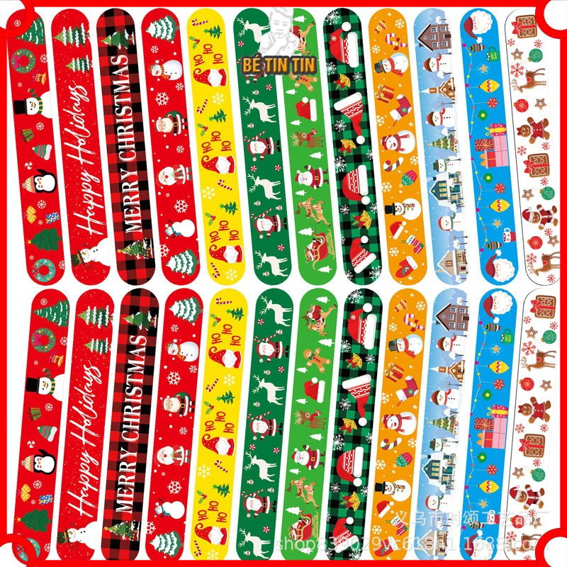 Combo Vòng Đập Tay Noel, Vòng Tay Đập Dẻo Noel Giáng Sinh